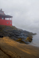 Monhegan Island on a foggy day